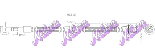 Brake Hose (H6518)