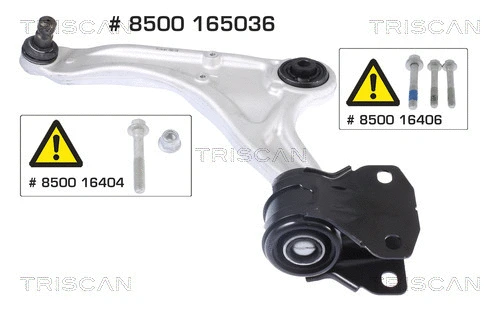 Control/Trailing Arm, wheel suspension (8500 165036)