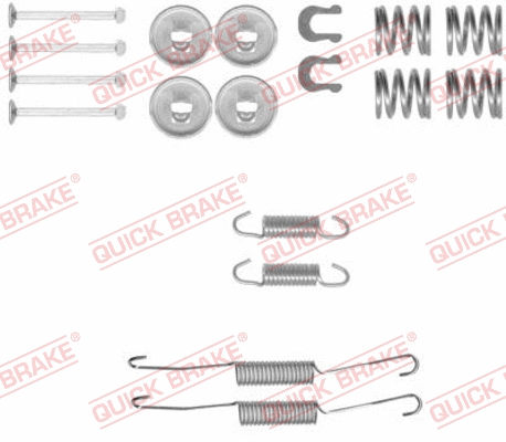 Accessory Kit, brake shoes (105-0778)