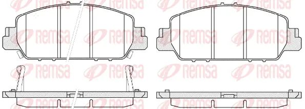 Brake Pad Set, disc brake (1548 02)