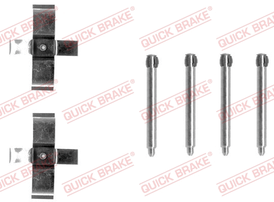 Accessory Kit, disc brake pad (109-1195)