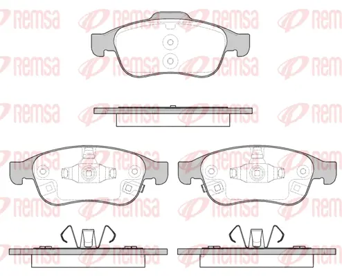 Brake Pad Set, disc brake (1248 12)