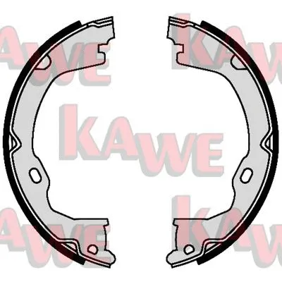 Brake Shoe Set, parking brake (09550)
