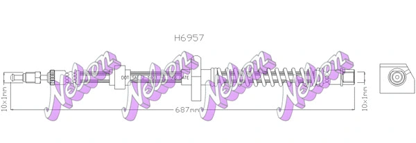 Brake Hose (H6957)