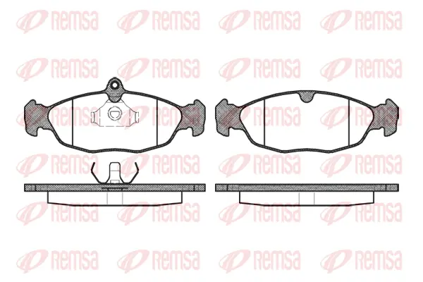 Brake Pad Set, disc brake (0393 00)