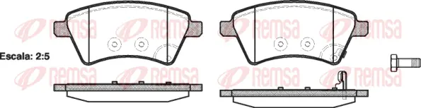 Brake Pad Set, disc brake (1215 01)