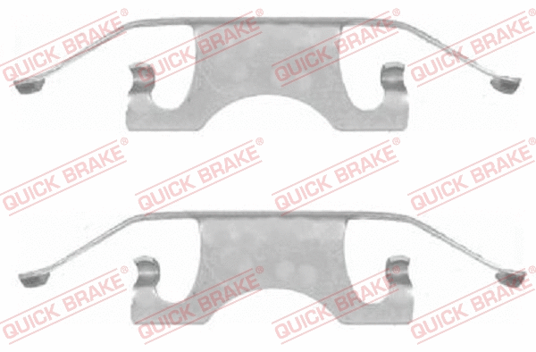 Accessory Kit, disc brake pad (109-1640)