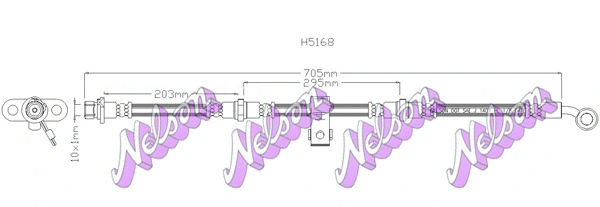 Brake Hose (H5168)