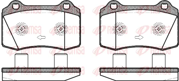 Brake Pad Set, disc brake (0434 58)