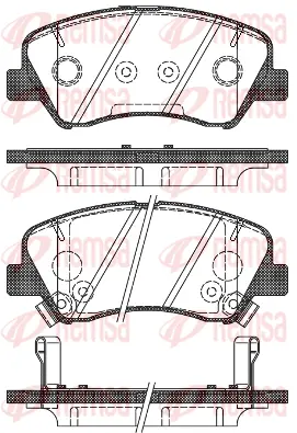 Brake Pad Set, disc brake (1488 02)