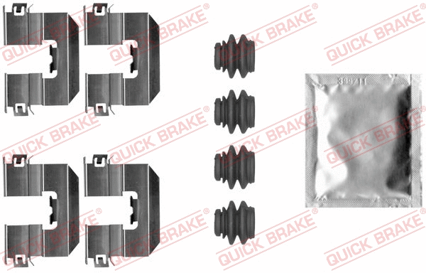 Accessory Kit, disc brake pad (109-0080)