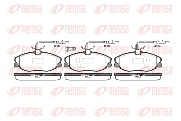 Brake Pad Set, disc brake (0604 14)