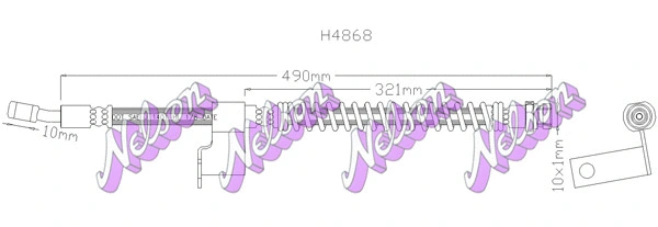 Brake Hose (H4868)