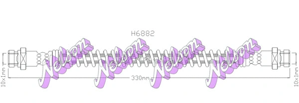 Brake Hose (H6882)