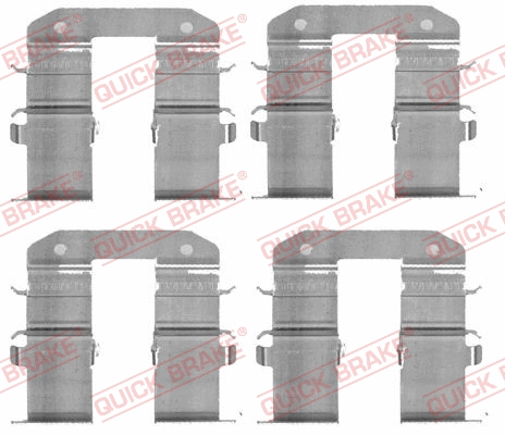 Accessory Kit, disc brake pad (109-1734)