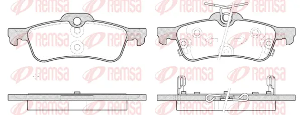 Brake Pad Set, disc brake (0862 12)