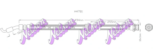 Brake Hose (H4781)