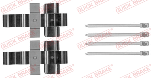 Accessory Kit, disc brake pad (109-1852)