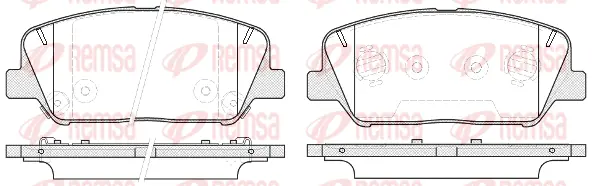 Brake Pad Set, disc brake (1398 12)