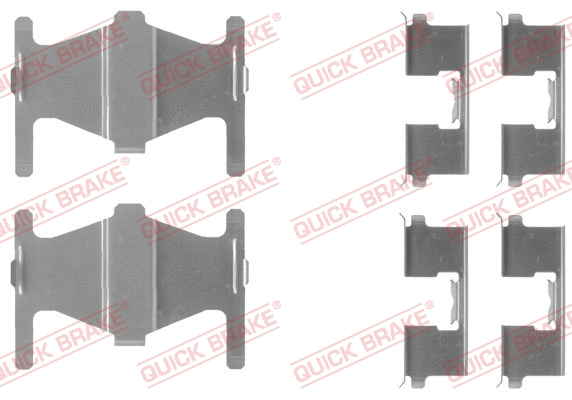 Accessory Kit, disc brake pad (109-1204)