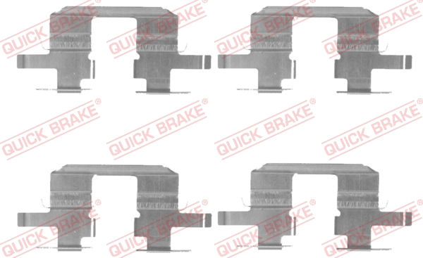 Accessory Kit, disc brake pad (109-1711)