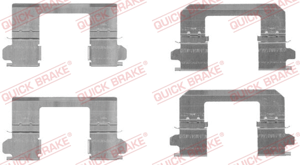 Accessory Kit, disc brake pad (109-1736)