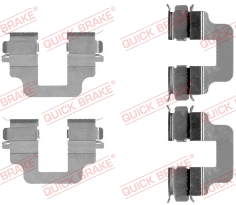 Accessory Kit, disc brake pad (109-1712)