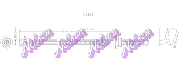 Brake Hose (H3960)