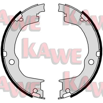 Brake Shoe Set, parking brake (09750)