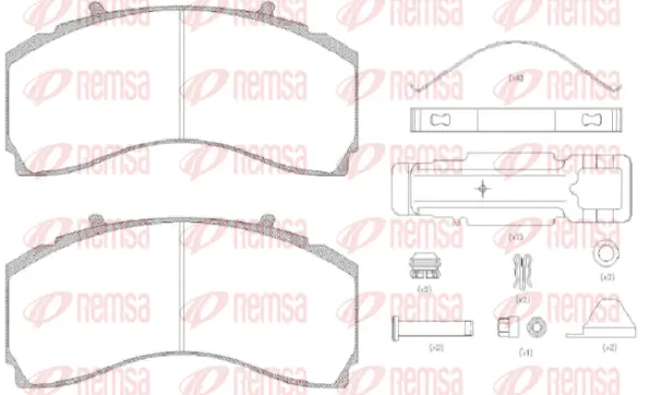 Brake Pad Set, disc brake (JCA1480.80)