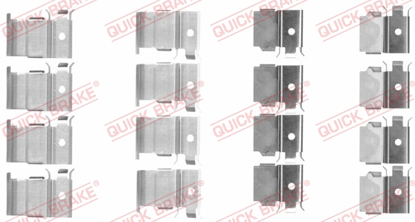 Accessory Kit, disc brake pad (109-1799)