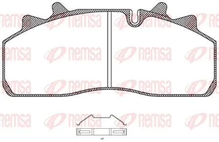 Brake Pad Set, disc brake (JCA1254.00)