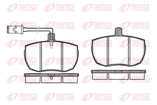 Brake Pad Set, disc brake (0056 11)