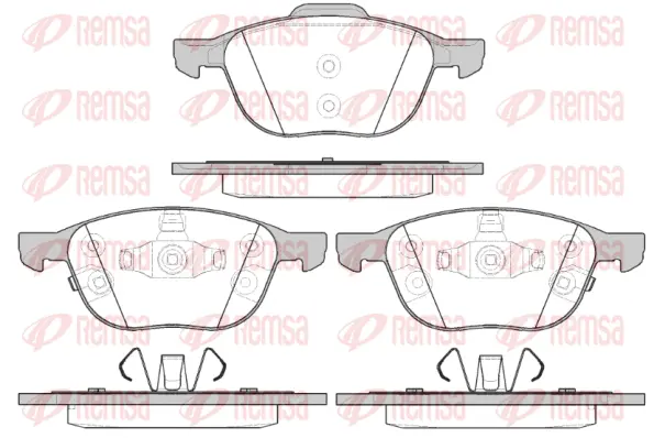 Brake Pad Set, disc brake (1082 12)