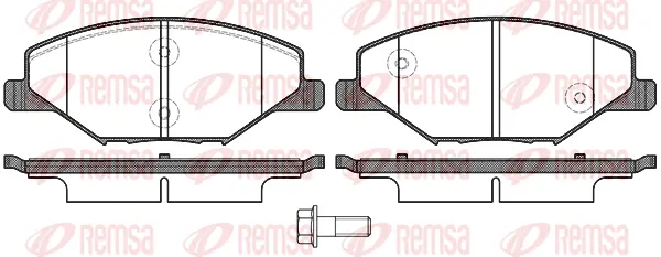 Brake Pad Set, disc brake (1553 00)