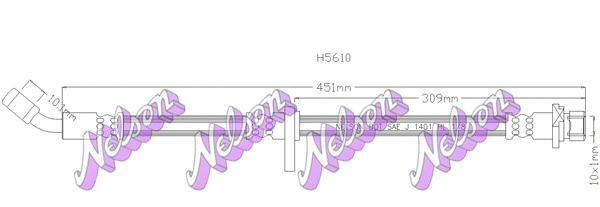 Brake Hose (H5610)