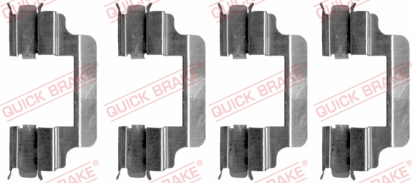 Accessory Kit, disc brake pad (109-1231)