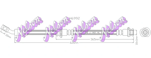 Brake Hose (H6992)