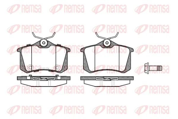 Brake Pad Set, disc brake (0263 74)