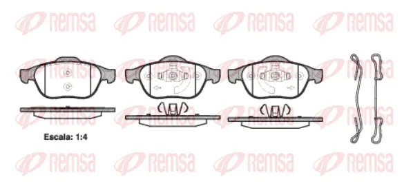 Brake Pad Set, disc brake (0843 20)