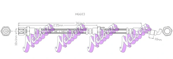 Brake Hose (H6603)