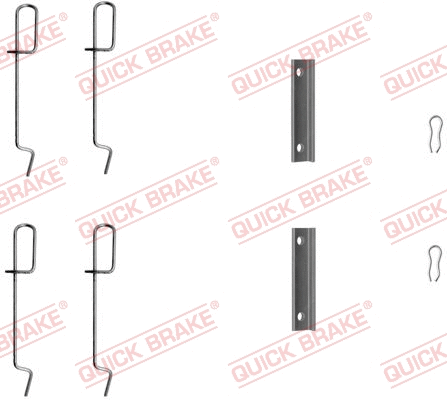 Accessory Kit, disc brake pad (109-1125)