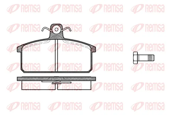 Brake Pad Set, disc brake (0128 00)