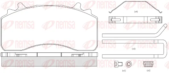 Brake Pad Set, disc brake (JCA1526.80)
