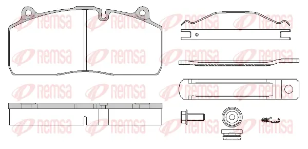 Brake Pad Set, disc brake (JCA1316.80)