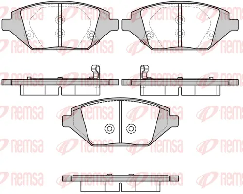 Brake Pad Set, disc brake (1686 02)