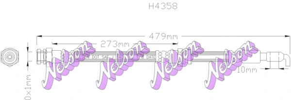 Brake Hose (H4358)