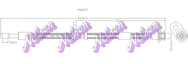 Brake Hose (H6621)