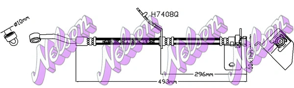 Brake Hose (H7408Q)