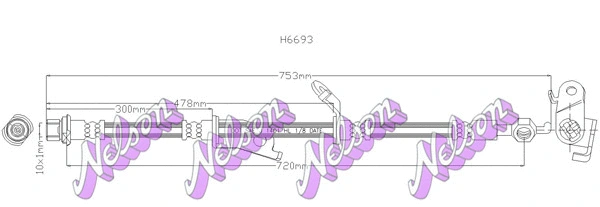 Brake Hose (H6693)